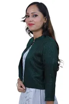 Rayon Embroidered Jacket for Women 