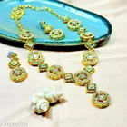 Premium Quality Kundan Jewellery Set for Women, Gold