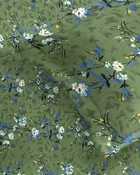 Arch Fab Floral Single Bedsheet 60x90inch Printed Green