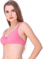 Cotton Blend Non Padded Bra for Women 