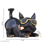 Resin Cool Bulldog Showpiece for Home Decor 