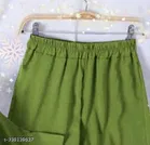 Polyester Solid Clothing Set for Girls, Olive 