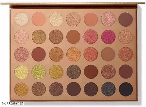 32k Bronze Eye Shadow Palette 35 Matte&Shimmer Shades Waterproof Eyeshadow | Smudgeproof Eye Shadow- 35g.