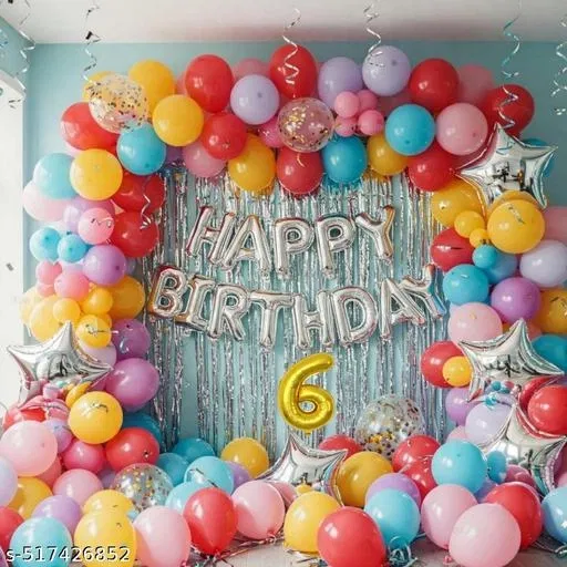 59 Pcs 9th Birthday Decoration kit, Multicolour, Set of 1