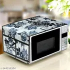 KANUSHI Industries® Microwave/Oven Top Cover with 4 Utility Pockets + 1 Pc Top Load Fully Automatic Washing Machine Cover 