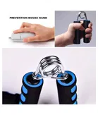 Hand Grip Strengthener with Foam Handle and Adjustable Pencil Skipping Rope 
