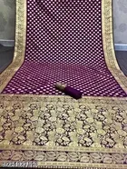 Jacquard Zari Woven Saree for Women 