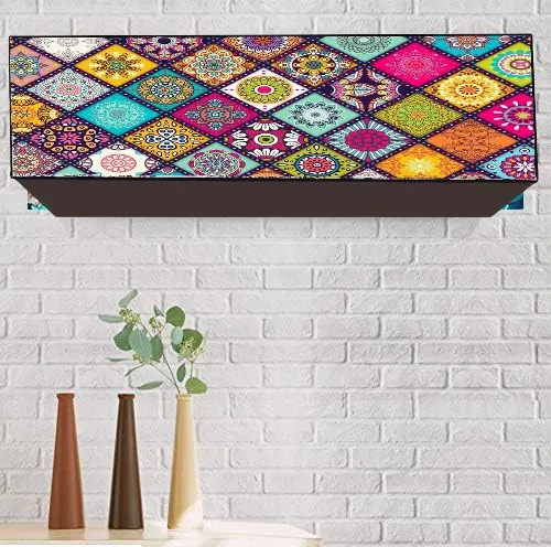 PVC Printed AC Cover (Multicolor, 1.5 Ton)