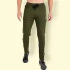 Lycra Nylon Logo Printed Track Pant for Men 