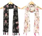 Cotton Blend Printed Scarves for Women 