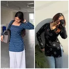 Ethnic Motif Rayon Kurti for Women, Pack of 2 