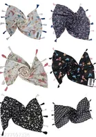 Chiffon Scarves for Women, Multicolor, Pack of 6