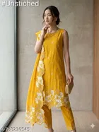 Embroidered Floral Patiala Suit for Women 