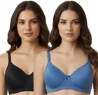 Solid Padded Everyday Bra Pack of 2 for Women 