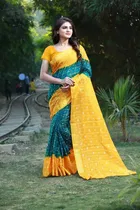 Art Silk Printed Saree for Women 