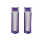 CELLO H2O Round Unbreakable Plastic Water Bottle 1 Liter (Purple, Pack of 2)