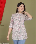 Cottonthree Quarter Sleeves Top for Women 