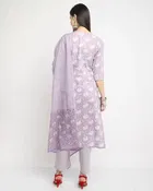 Cotton Cambric Embroidered Kurta Set for Women 