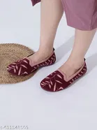 Printed Mesh Ballerinas for Women 