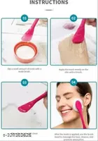 Silicone Face Mask Brush Beauty Tool Soft Silicone Exfoliating Facial Brush Mud Body Mask applicator  