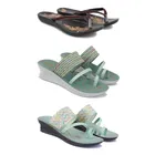 Flats with 2 Pairs Heels for Women 
