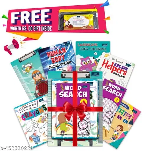 Bookford Fun Learning Gift Pack for Kids – Bronze Pack (Ages 6 to 10 Years) | Educational Activity & Learning Combo | Skill-Building, Creative & Knowledge-Enhancing Gift Set for School-Age Children