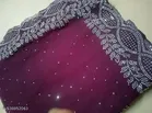 Georgette Saree for Women, Wine 