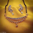 Alloy Mangalsutra with Earrings for Women 