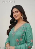 Silk Blend Punjabi/All Over Suits for Women 