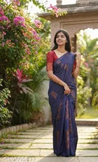 Banarasi Silk Party Saree for Women 