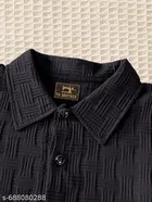 Self Design Cotton Blend Long Sleeves Polo for Boys 