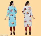 Crepe Printed Kurti for Women 