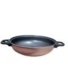 Aluminium Non-Stick Coating Kadai, Brown, 24 cm, 1500 ml