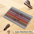 Status Polypropylene Door Mat with Anti Slip Backing 38x58cm Grey