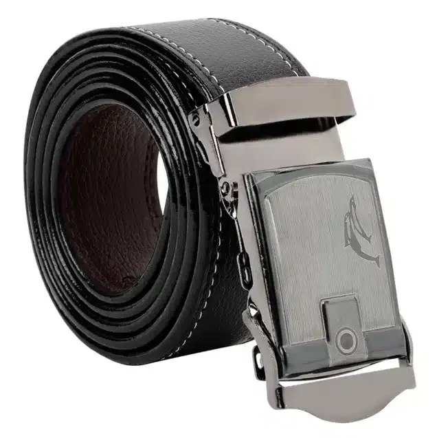 Synthetic Casual Belt for Men (Black)