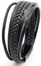 Leather Wrap Bracelet for Men 