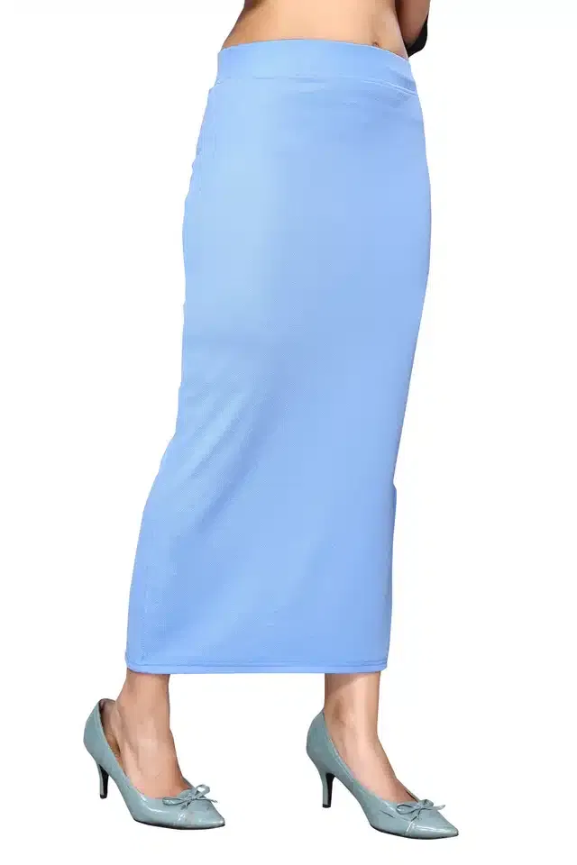 Saree Petticoat for Women (Sky Blue, L)