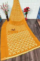 Cotton Linen Printed Saree for Women 