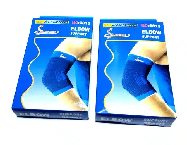 Elastic Hand Elbow Support (Blue, Set of 2)