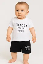 Cotton Blend Printed Clothing Set for Boys 