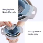Kitchen Funnel With Detachable Strainer 