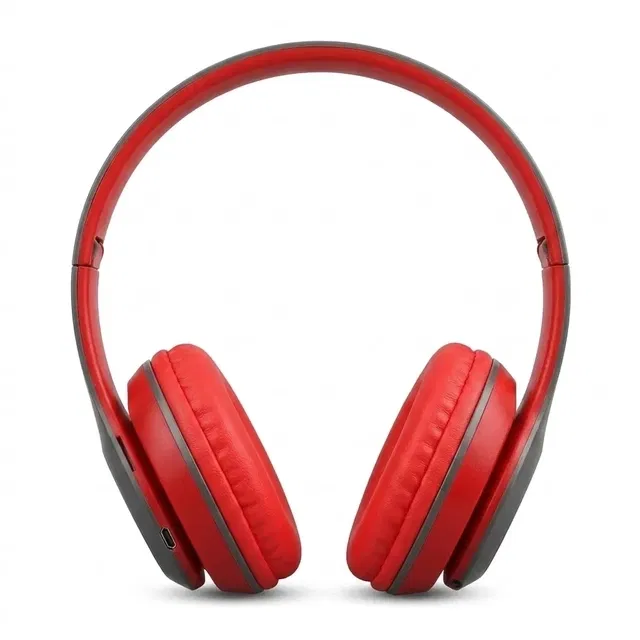 P47 Wireless Headphones with FM & SD (Red)