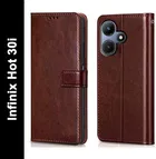 Infinix X669C / HOT 30i Artificial Leather Mobile Flip Cover 