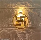 10 LEDs 2. 5 m Golden Metal Swaztik String Yellow LED Light 