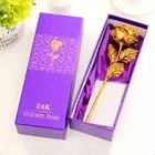 24K Gold Plated Artificial Rose Flower 