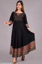 Rayon Printed Kurti for Women 