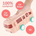 Plastic Bus Shape Sipper Bottle for Kids, Multicolor 