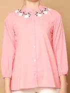 Cotton Embroidered Top for Women 
