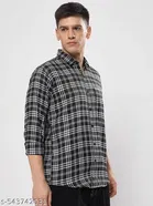 Polycotton Checked Shirts for Men, Multicolor 