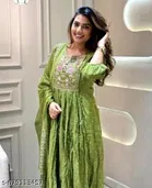 Printed Acrylic Kurta Set for Women 